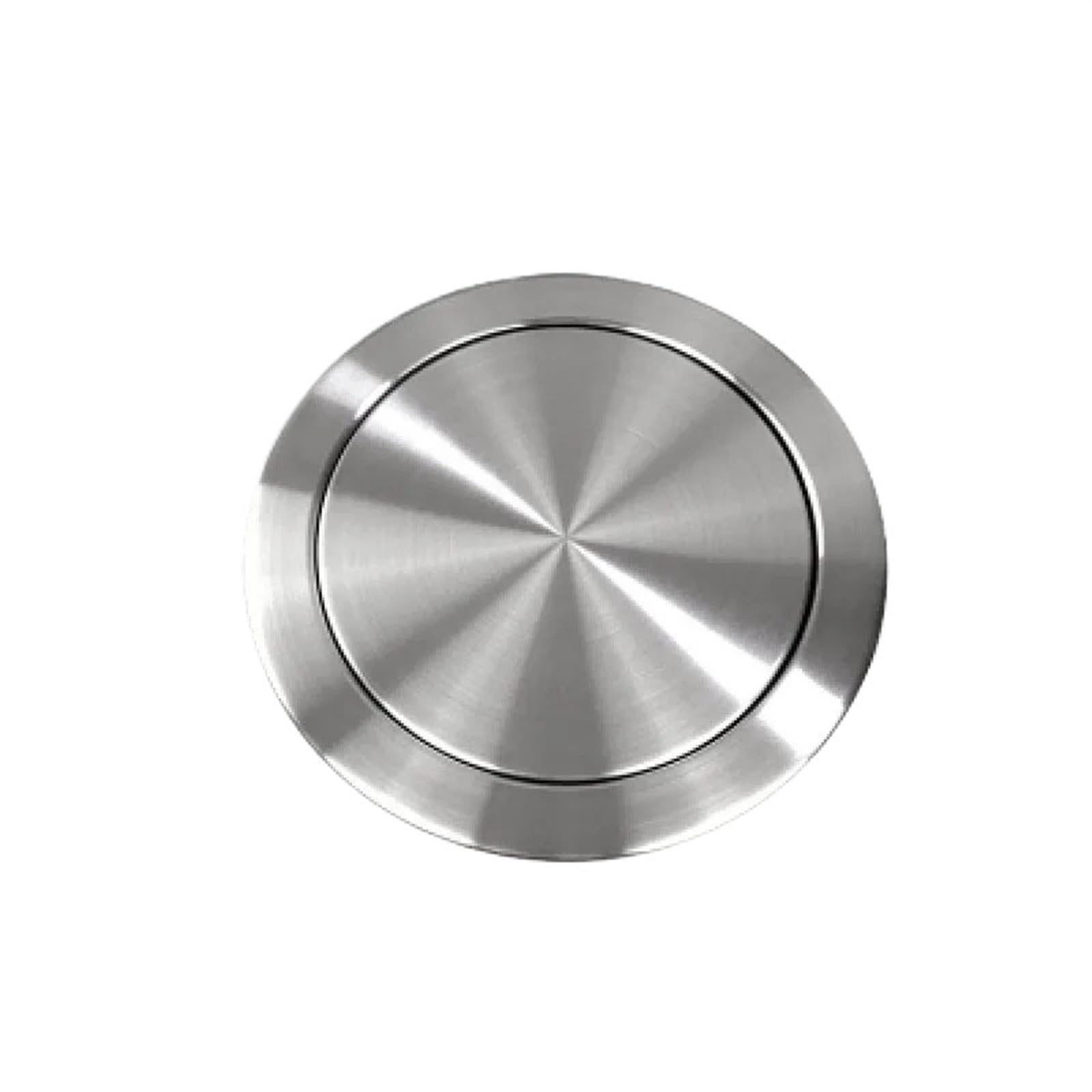TIANQIHAO Modern Stainless Steel Builtin Trash Can Lid Flush Mount Kitchen Sink Cover Versatile Waste Bin Top For Bathroom & Kitchen Accessories Sleek Design,A