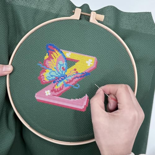 Image of 14CT Aida Cloth - 30x35 Inch Cross Stitch Fabric for Embroidery, Pre-Cut Needlework Material, Acid-Free, Durable Weave(Dark Green)