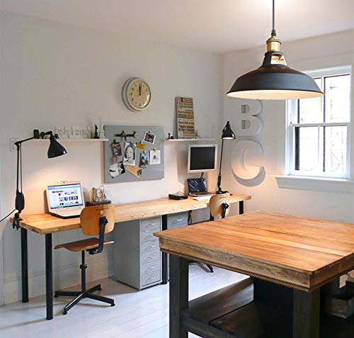 IMENG（ledライト）ペンダント ライト １灯 口金E26 工事不要 長さ調整可能 ファッションの 復古、現代の 工業風 インダストリアル 照明器具 天井照明 吊り下げ照明 レトロ アンティーク 調 北欧 おしゃれ キッチン照明 リビング 照明 ダイニング 照明 [3]