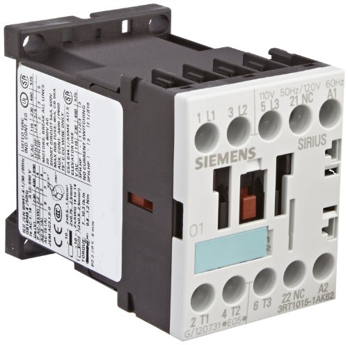 Evita sobrecalentamientos con el contactor Siemens 3RT1015 de 3 polos y terminales de tornillo