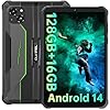 OUKITEL RT3 Pro Tablet Rugerizada – 16GB+128GB 1TB Ampliable Rugged Table, Tablet 8 Pulgadas Android 14, Batería 5150mAh, 16MP+8MP Cámara Tablets PC, Soporte 4G Dual SIM/NFC/Face ID/BT 5.0/GPS, Verde