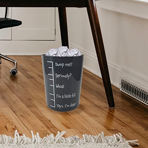 Image of SEDLAV Plastic Office Trash Can, 3 gal (Black Fill Measure)