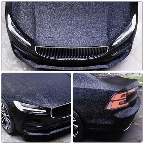 Image of Lypumso Forged Carbon Fiber Vinyl Wrap, Matte Grey Vinyl Film Roll with Bubble Free Air Release Technology, Premium Self Adhesive Automotive DIY Sticker for Car Interior Exterior (1ft x 10ft)