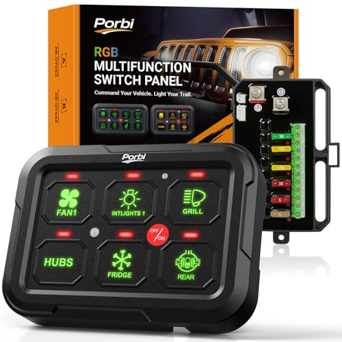 RGB 6 Gang Switch Panel with Modes