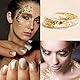 ILantule 100 Blatt Imitation Blattgold,Blattgold,Goldpapier zum Basteln,Blattmetall, Blattgold Acrylmalerei,zum Basteln DIY Crafting(8 * 8cm)