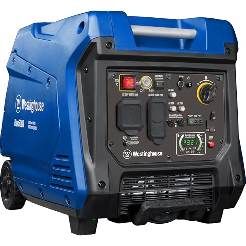 Westinghouse Outdoor Power Equipment 5000 Peak Watt Super Quiet Portable Inverter Generator