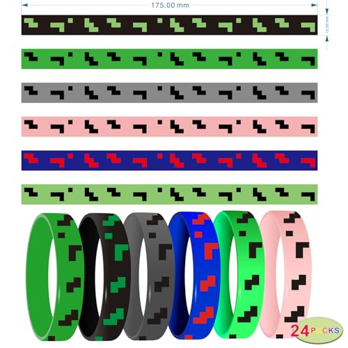 24pcs Pixel Bracelets