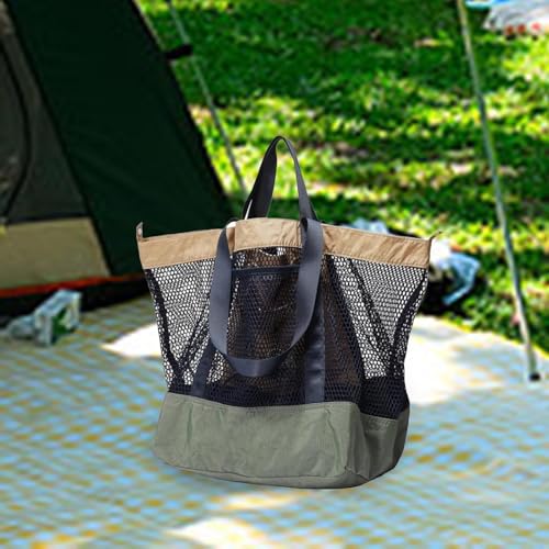 Mesh Beach Bag Travel Handbag Convenient for Women Men Large Beach Tote Shoulder Bag for Vacation Outdoor Swimming4