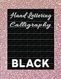 Hand Lettering Black Paper Worksheets: Calligraphy Practice for Kids & Adults | Lettering on Black Background with Gel Pens
