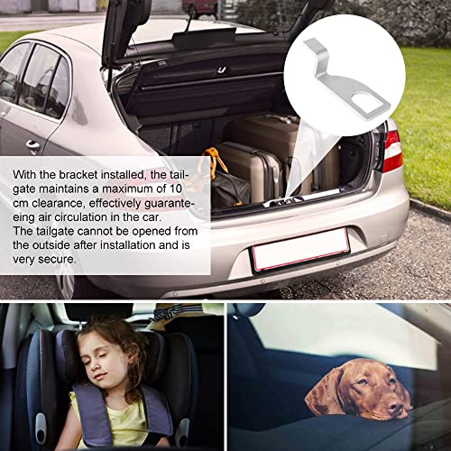 SPEACOUR Auto Heckklappenhalterung Heckklappenaufsteller Edelstahl Heckklappen-Abstandshalter Heckklappenhalter für Wohnmobil, California, Multivan, T4, VW, V2A Showcase, Van, Cambus (Silber)