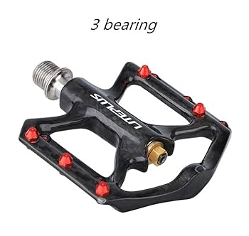 Amazon | 自転車 カーボンペダル チタン軸 ロードバイク ペダル
