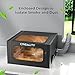 Creality Laser Engraver Enclosure V2.0 Fireproof and Dustproof Protective Cover 720x720x400mm, Exhaust Fan 4000RPM and Pipe, Fits for Most Laser Cutter, Against Smoke Odor and Noise Eye Protection