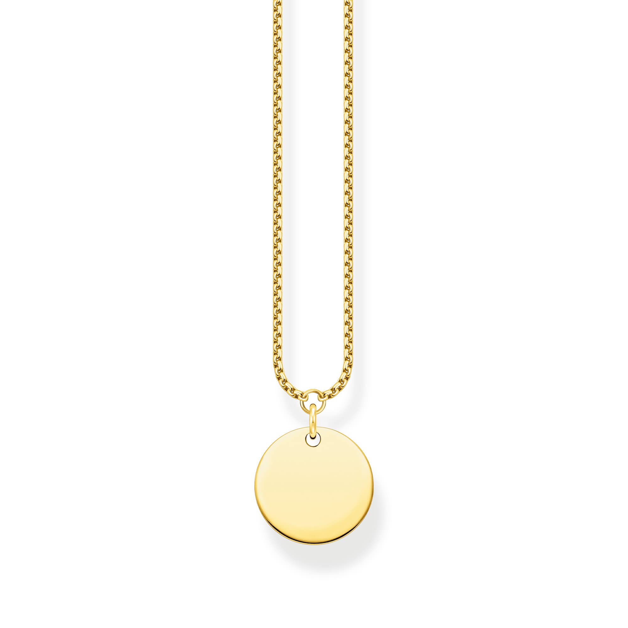 THOMAS SABO Kette Coin gold 925 Sterlingsilber, 750 Gelbgold Vergoldung