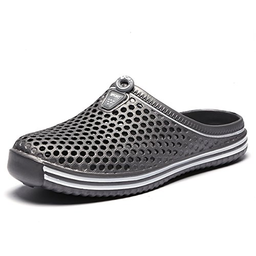 Womens Mens Bathroom Garden Non-slip Hole Breathable Lightweight Sandals Unisex Beach Quick Drying Sandals Couple Indoor/Outdoor Slippers