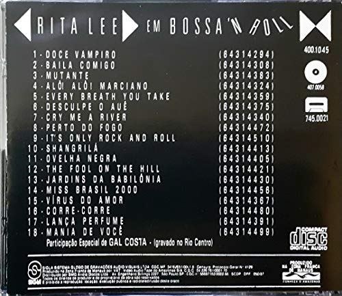 Rita Lee - Cd Bossa N Roll Ao Vivo - 1991 - 1° Edição