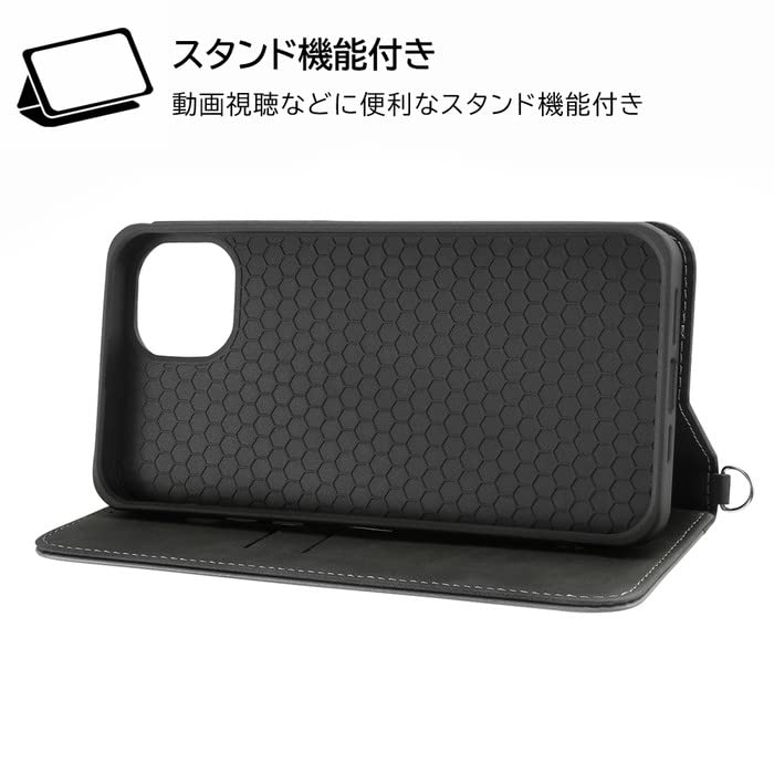 Amazon.co.jp: iPhone14Plus 手帳型ケース バイカラー グレー 黒 