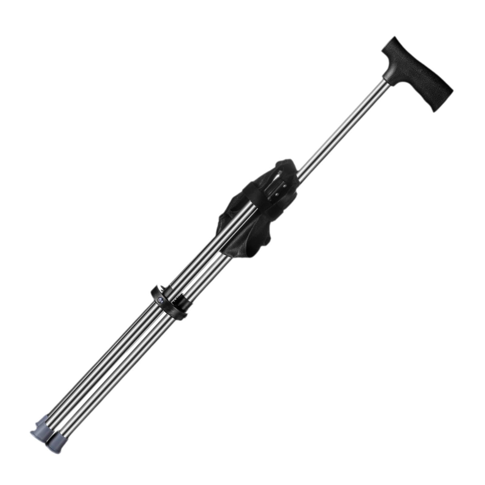 perfk Bastone da Trekking con Sedile Sgabello Portatile Pratico Antiscivolo Sedia Pieghevole in Canna da Viaggio per Alpinismo all'aperto Anziani