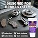 Ceramic Brake Parts Lubricant 30g*2Pack – High Temp Brake Caliper Grease for Automotive Brake System, Sliding Pins & Pad Assembly, Safe for Rubber and Plastic Components