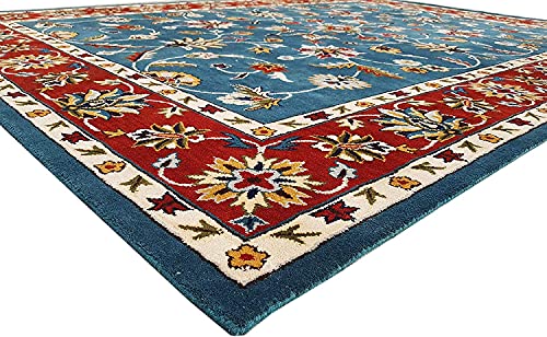 Image of Mordern Design Handmade Tufted Carpet Pure Woollen Export Quality Carpet for Living Room, Bedroom Hall [ Size 6 x 8, Color Multi T3 ]