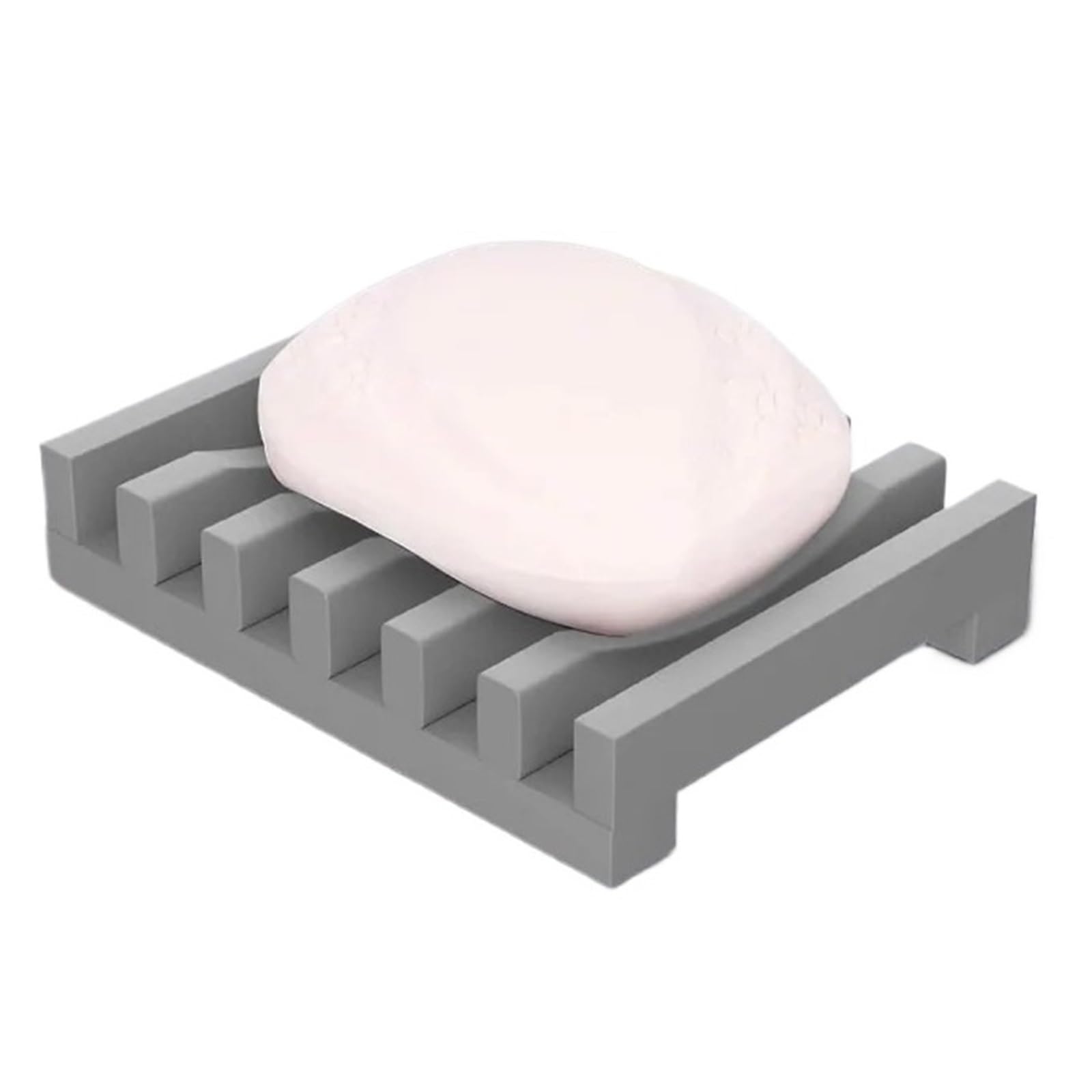 Jabonera Antideslizante, 3 uds. Jabonera. Caja De Silicona Antideslizante .o Fregadero Bañera Ducha Desagüe Multicolor(Black+Grey+White)