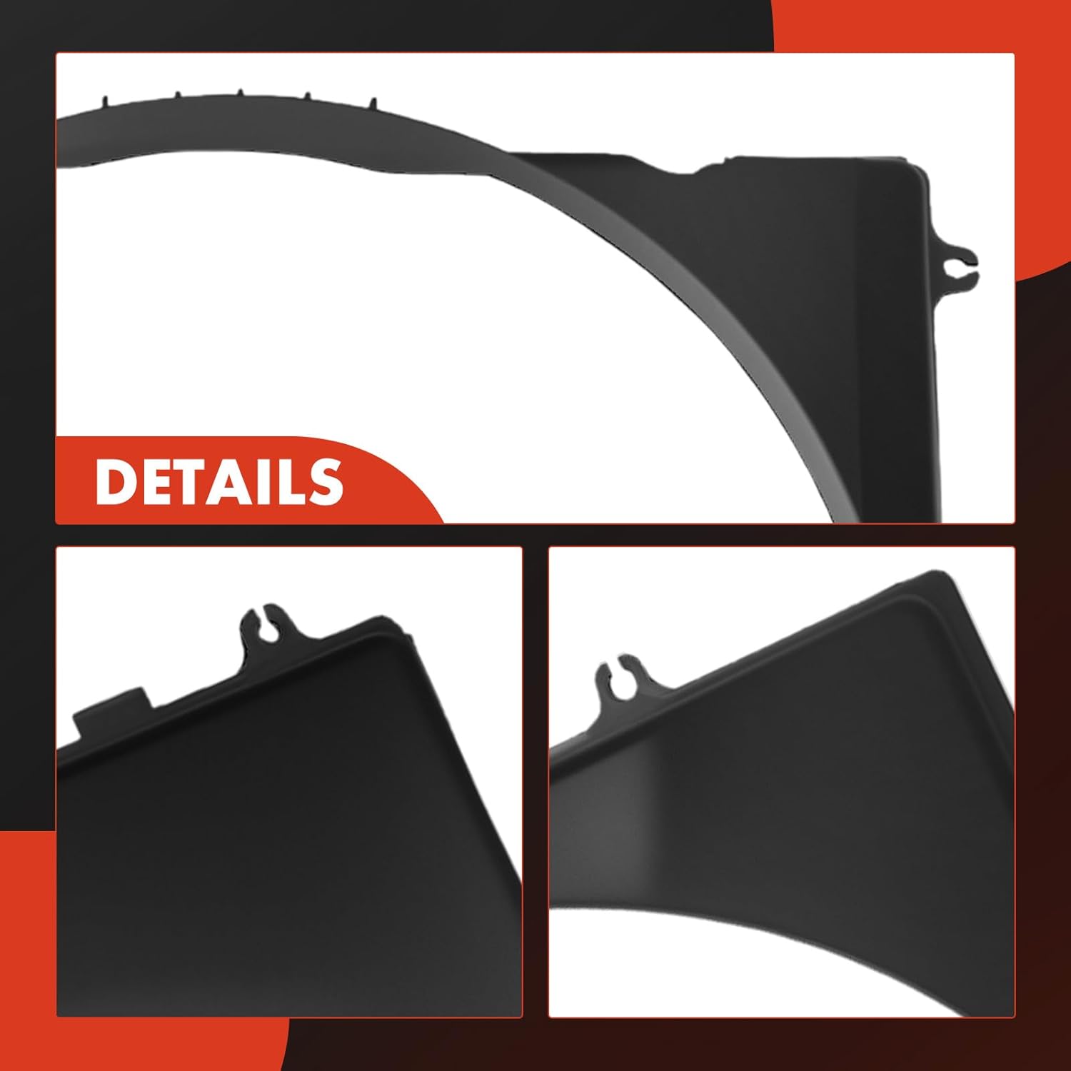 A-Premium Engine Radiator Cooling Fan Shroud Compatible with Toyota Tacoma 1996-2004 3.4L