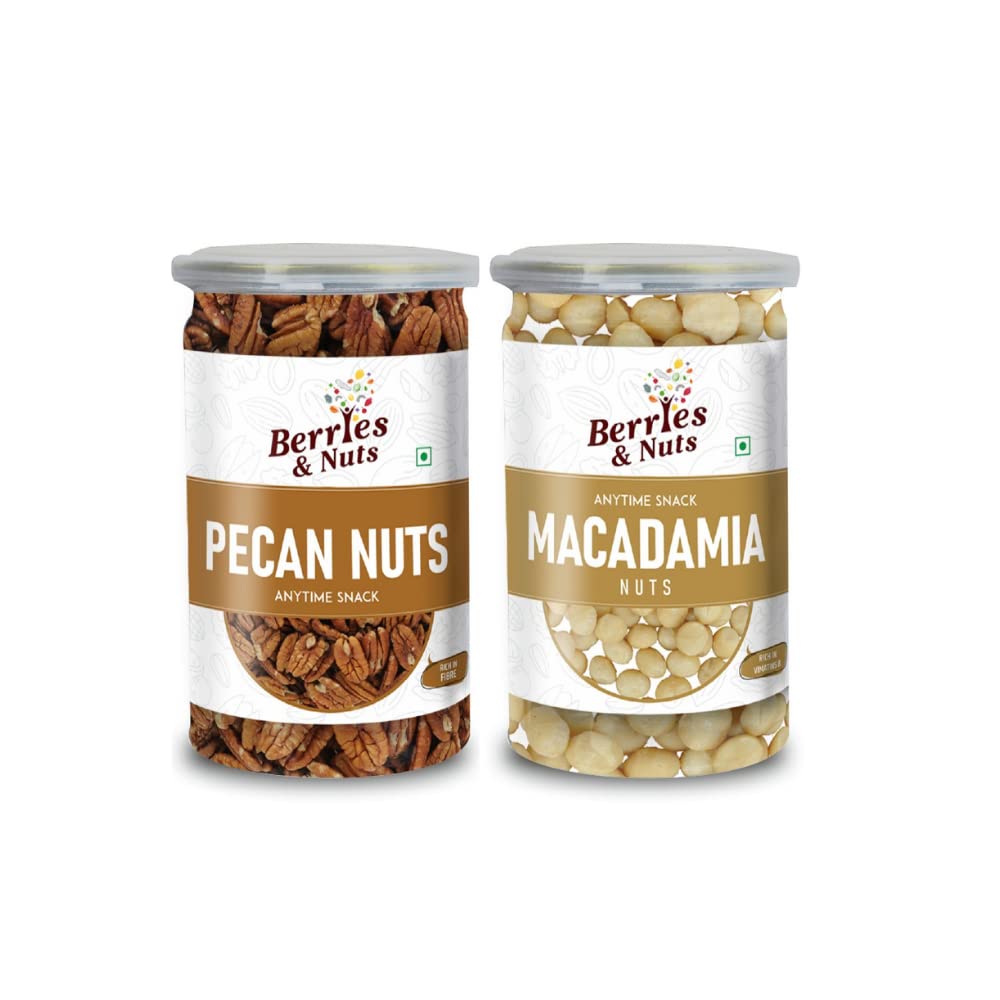 Berries And Nuts Premium Jumbo Pecan Nuts & Macadamia Nuts Combo | Pecan Nuts 150 Grams & Macadamia Nuts 170 Grams (B0B5Y2ZG3B) Amazon Price History, Amazon Price Tracker