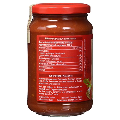 Alnatura Bio Tomatensauce Toscana, 1 x 325 ml
