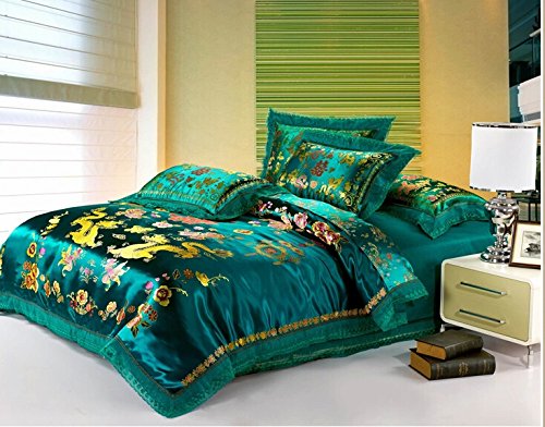 Buy Joy Joybuy Chinese Dragon Duvet Cover Bedding Set Wedding Bed Cover Lace Bedspreads Unique Bedding Sets Luxury Bedding Set Queen 4pcs Bed Sets Comforter Not Included Green Buy Online In Bahamas At Bahamas Desertcart Com Productid 12363861