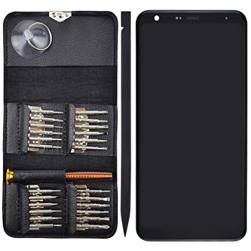 Image of Stylo 5 LCD Screen Touch Digitizer Glass with Screen Frame Replacement for LG Stylo 5 LM-Q720 Silver