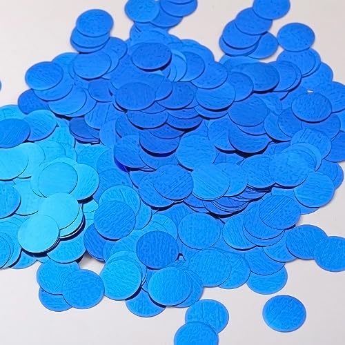 Image of Blue Confetti Balloons, 25 Pcs Thickened 12 Inch Clear Latex Balloon with Confetti Inside for Graduation Decorations Engagement Bridal Shower Party Baby Shower Birthday Party Decoration Supplies