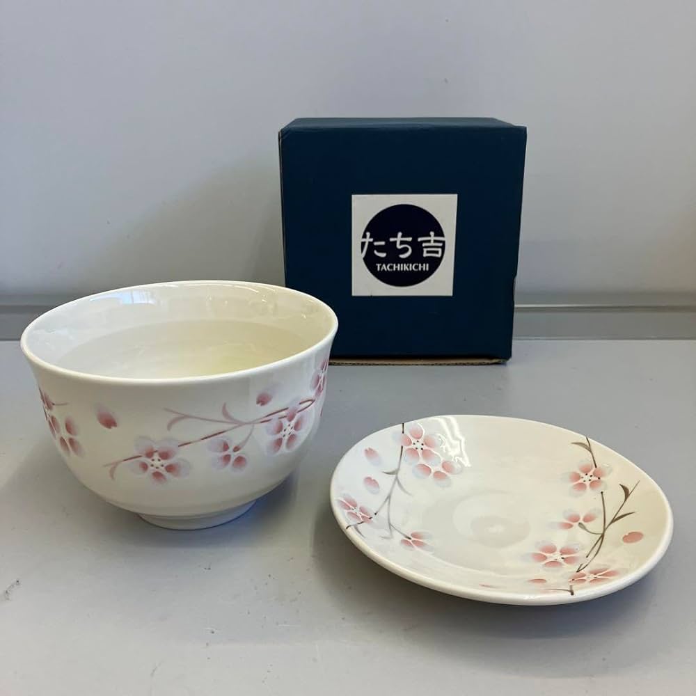 茶漬揃い陶器の茶碗 5個セット 花柄・葉柄和食器 Amazon | レトロ たち吉 橘吉 陶器製 桜柄 飯碗 茶碗 ご飯茶碗
