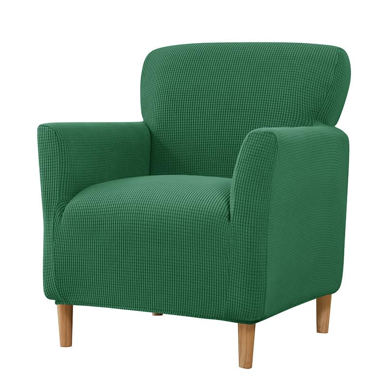 Funda para sillón elástica y lavable de jacquard verde protector de muebles Xiao Hua antideslizante