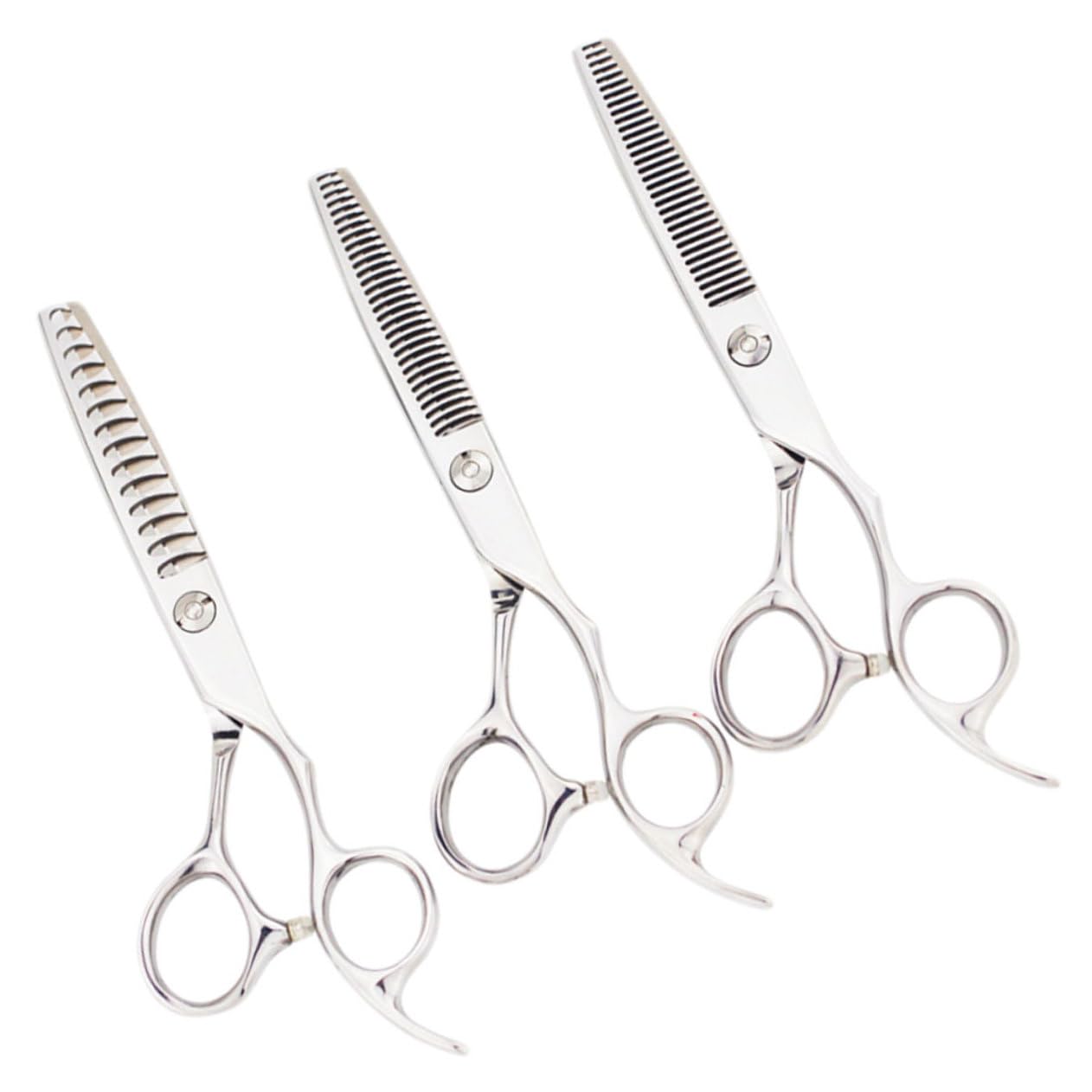 3piezas Tijeras De Peluquería Inoxidable Para De Cabello De Tijeras De Entresacar y Profesionales Para Salón y Doméstico