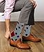 12 Pairs Pack Men's Premium Combed Cotton Fashion Funky Design Dress Socks 10-13 (Assorted Classic Design)