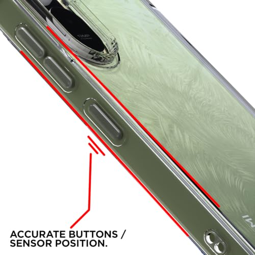 Image of Outlouders Back Cover for Redmi A7 Pro /Poco C85x 5G Clear Transparent PC + TPU Bumper Case with Raised Edges for Shockproof Protection (Transparent)