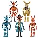 Five Nights at Freddys Game Model Statue Dolls- FNAF Pirate Edition-Dreadbear Grim Foxy Action Figure con luci regalo di compleanno Natale Capodanno