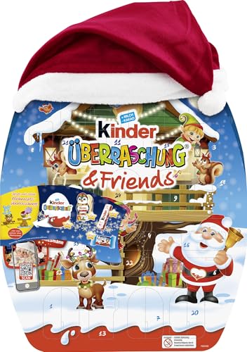 kinder Überraschung & Friends Adventskalender – Adventskalender mit leckeren Schokoladen-Spezialitäten – 1 Kalender à 370g