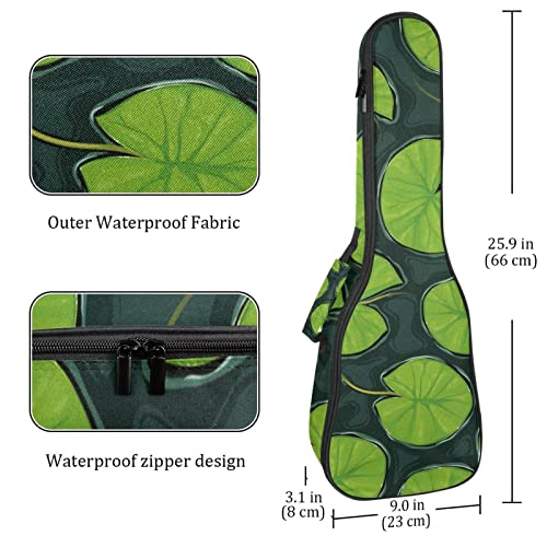 Housse pour ukulélé – Feuille de lotus verte – Rembourrage épais en éponge de 10 mm – 53,3 cm – Avec sangles réglables… - Les Beatles, Paul McCartney, John Lennon, RIngo Starr, George Harrison Housse pour ukulélé - Feuille de lotus verte - Rembourrage épais en éponge de 10 mm - 53,3 cm - Avec sangles réglables… – Image 5