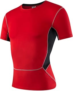 UNeedVog Compression Shirts for Men Short Sleeve Athletic Basketball T-Shirt Sports Workout Base Layer Tops