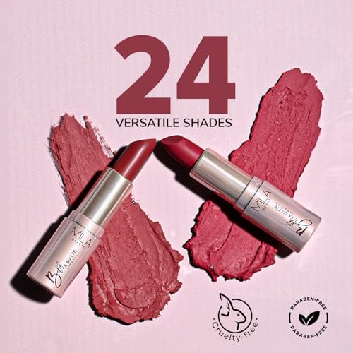 Image of Mila Beaute Bold & Matte Long-Lasting Lipstick | Highly Pigmented Soft Matte Finish | Lightweight & Hydrating with Jojoba Oil | Shade - (Runway Rose 4.2g) (Pack of 2)