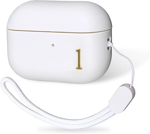 COLLECTIVE HOME - Funda AirPods Pro de 1 y 2 generación, diseño de letra personalizado, elegante y seguro con cordón, material de TPU premium, ideal