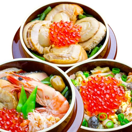 釜めし専門店の『特製釜めし』『ほたて釜めし』『鮭いくら釜めし』のギフトセット[280014]