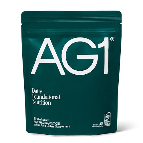 AG1 Greens Powder Refill Pouch – 75 Vitamins, Multivitamin & Probiotic | Gut Health Support | Vegan, Keto, Gluten Free | Athletic Greens Supplement - Pouch Only, Classic Formula - Refill Pouch: 30 svgs (No scoop or shaker, pack of 1)