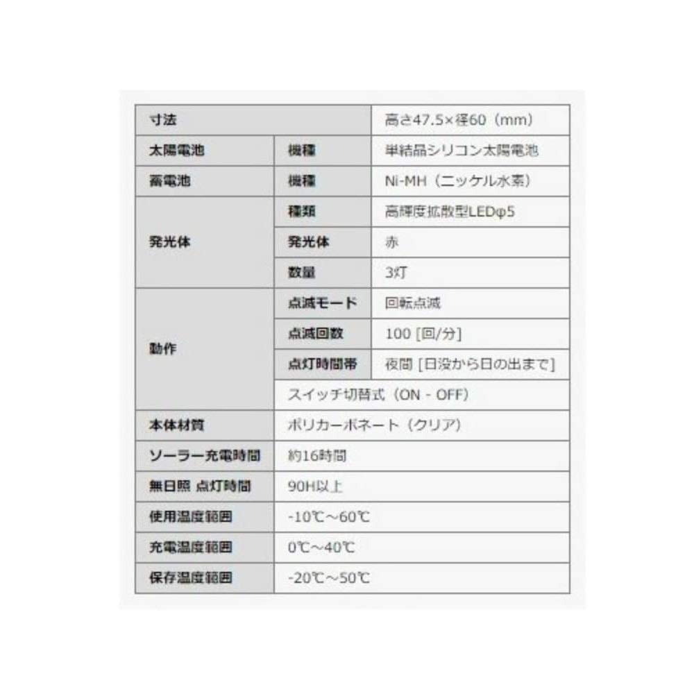 Amazon.co.jp: 【ソーラースマートマーカー(赤)】カットコーン用 工事