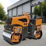 Rodillo de carretera vibratorio resistente de 4 toneladas, pavimentación industrial