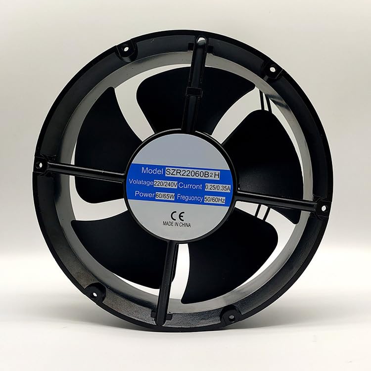 SZR22060B2H 220V 0.25/0.35A 60/65W 220x220x60mm Full circular metal flow fan Cooling fan