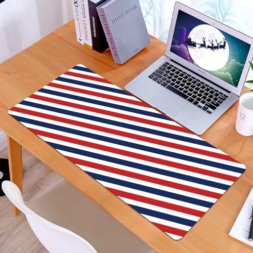 KDWJS Gaming Mouse Pad Mouse Mat - 35.5 x 16 in - XXL mousepad - Table mat large size - improved precision and speed - Harbor Stripe, Vintage Barber Pole Helix of Colored Stripes Medieval KDWJS Gaming Mouse Pad Mouse Mat - 35.5 x 16 in - XXL mousepad - Table mat large size - improved precision and speed - Harbor Stripe, Vintage Barber Pole Helix of Colored Stripes Medieval