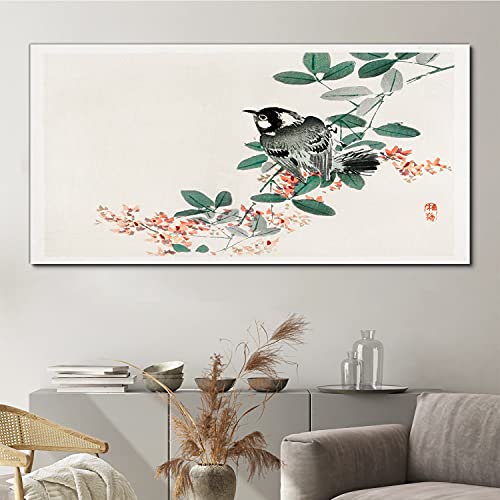 Image sur toile branches d'oiseau 140x70cm pour réchauffer un mur blanc - 3