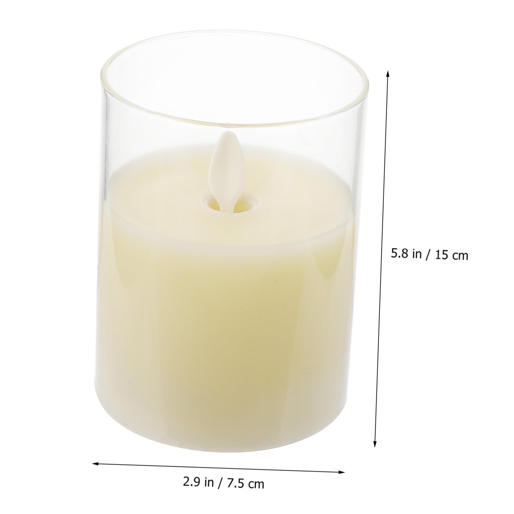 POPETPOP Lampade a Candela LED senza Fiamma a Batteria con Telecomando, Candele Finte Tremolanti per Decorazioni Interni, Set da 3 Pezzi per Atmosfera Rilassante in Casa e Ristorante