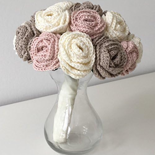 Handmade Crochet Artificial Flower Arrangement